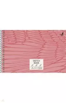 Скетчбук 40л,А5,евросп,Розовый фламинго,