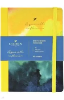 Скетчбук AQUARELLE, 80 листов, B6