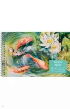 Скетчбук Карпы кои, А5+, 30 листов