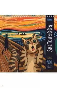 Скетчбук Кот Мунка, 40 листов
