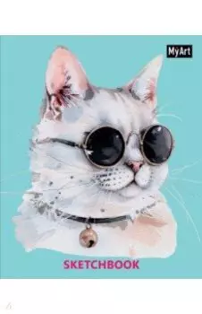 Скетчбук. Кот в очках
