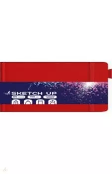 Скетчбук Sketch Up. Красный, 80 листов, А5, горизонтальный