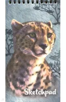 Скетчпад "Гепард" (45 листов, 105x195 мм, гребень, 4 вида бумаги) (52103)