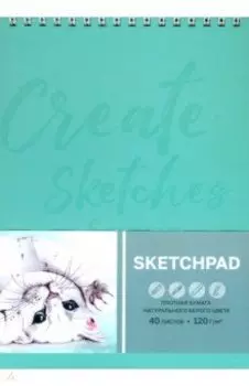 Скетчпад Котёнок, А5+, 40 листов