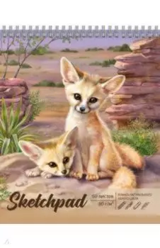 Скетчпад на гребне Милые ушастики, 60 листов