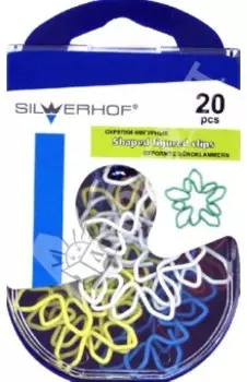 Скрепки фигурные "Цветок" 20 штук