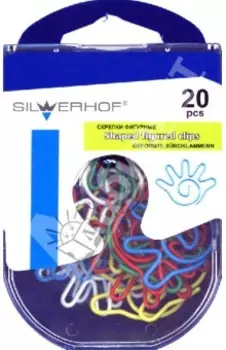 Скрепки фигурные "Ладонь" 20 штук (493001)