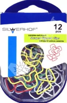 Скрепки фигурные "Розочка" 12 штук (493006)