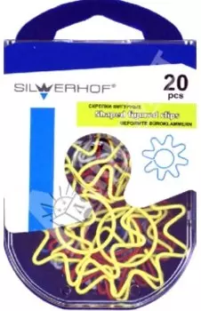 Скрепки фигурные "Солнце" 20 штук (493005)