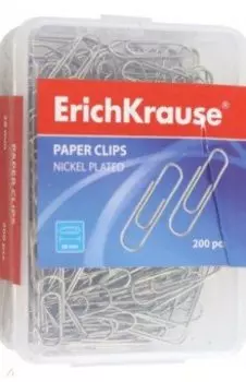 Скрепки металлические, 28 мм, 200 штук