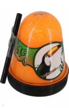 Слайм с белыми пенопластовыми шариками Тукан