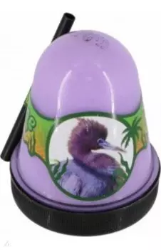 Слайм с розовыми пенопластовыми шариками Цапля