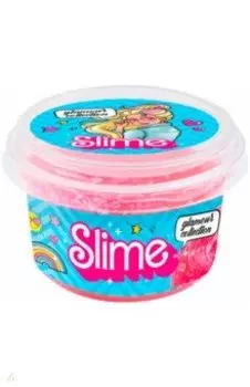 Slime glamour collection clear, розовый