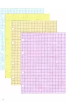 Сменный блок для тетрадей на кольцах Цветной, А5, 200 листов, клетка