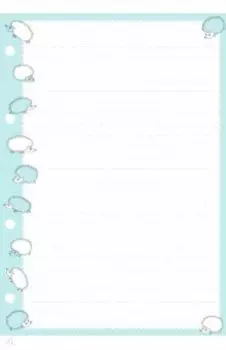 Сменный блок для тетрадей на кольцах Ёжики, А5+, 50 листов, линия