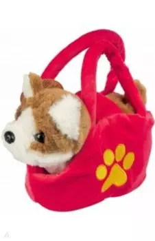 Собака в сумочке, коричнево-белая