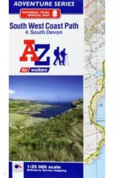 South West Coast Path South Devon Adventure Atlas