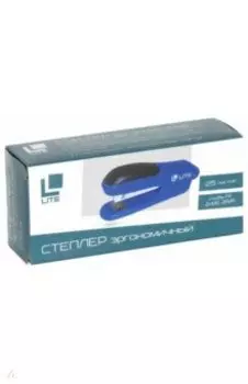 Степлер Lite №24/6, 26/6, до 25 листов, пластик, синий