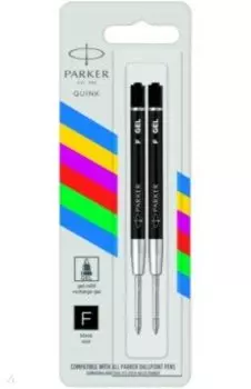 Стержень гелевый, черный, 2 штуки