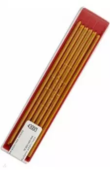 Стержни для цанговых карандашей технические 4300/3, желтые, 12 штук