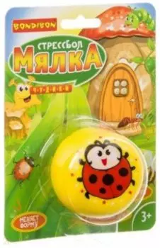 Стрессбол Чудики «МЯЛКА», Божья коровка (ВВ3576)