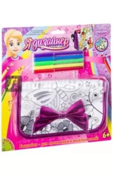 Сумка для раскрашивания маленькая с бантом