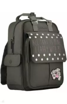 Сумка-рюкзак Собачка, темно-серая