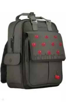 Сумка-рюкзак "Ягоды. Вишня, темно-серый