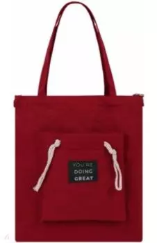 Сумка-шоппер, бордо