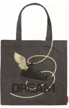 Сумка-шоппер квадратная Мечта, серая