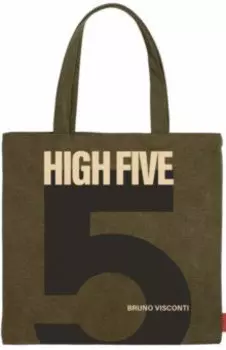 Сумка-шоппер Пять, квадратная, хаки