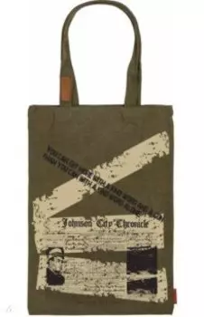 Сумка-шоппер с карманом Хроники, хаки