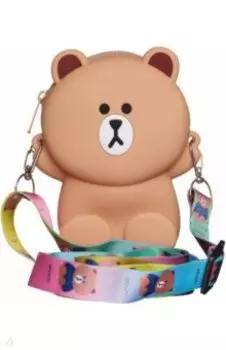 Сумочка для девочки Мишка, бежевый