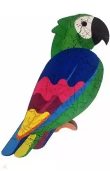 Супер-пазл Попугай Чарли, 108 деталей