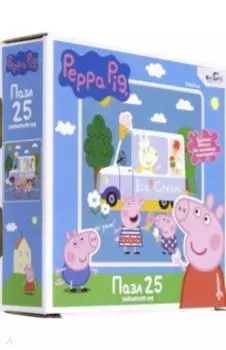 Свинка Пеппа. Пазл-25 "Мороженое" (06032)