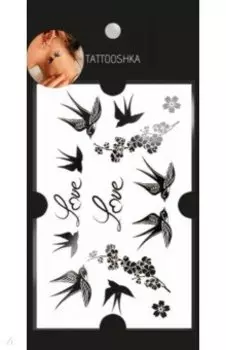 Тату временное малое, Влюбленные ласточки