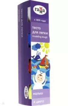 Тесто для лепки 4 цвета "Малыш" (509191)