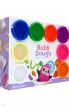 Тесто для лепки BabyDough, 8 ярких цветов