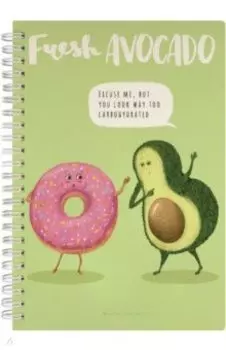 Тетрадь Avocado Healthy, А5, 60 листов, в точку