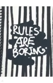 Тетрадь Bad Girl. Черные полоски, 120 листов, клетка