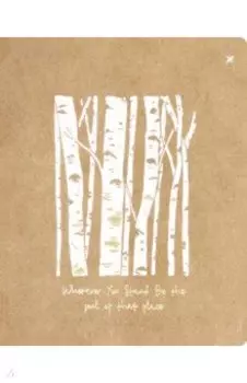 Тетрадь Craft Wood, A5, 48 листов, клетка, в ассортименте