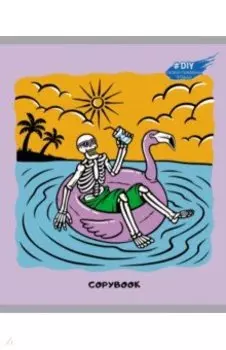 Тетрадь DIY Collection. Skeletons, 96 листов, клетка, А5