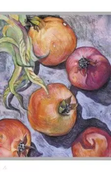 Тетрадь для конспектов Спелые гранаты, А4, 48 листов, клетка