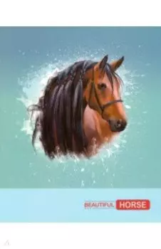 Тетрадь Horse, 48 листов, клетка