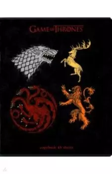 Тетрадь Игра престолов. Выпуск. 2, 48 листов, клетка, А5, в ассортименте