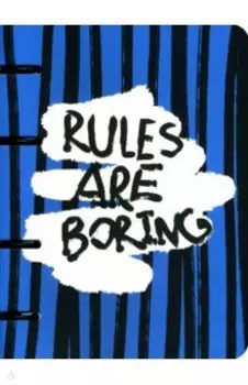 Тетрадь на кольцах Bad Girl. Синие полоски, 80 листов, клетка