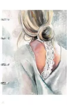 Тетрадь на кольцах Девушка, 120 листов, клетка