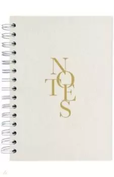 Тетрадь на спирали Notes бежевая, 120 листов, клетка