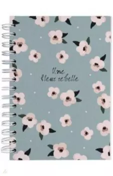 Тетрадь на спирали Pretty голубая, 120 листов, клетка