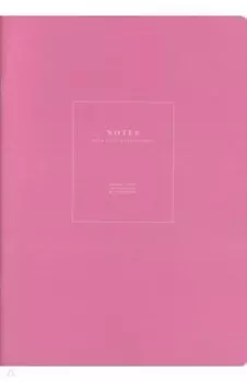 Тетрадь Notes, малиновый, А4, 48 листов, клетка